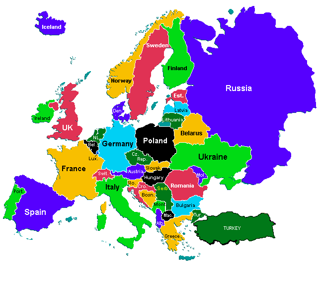 map of european cities. Ireland+map+in+europe